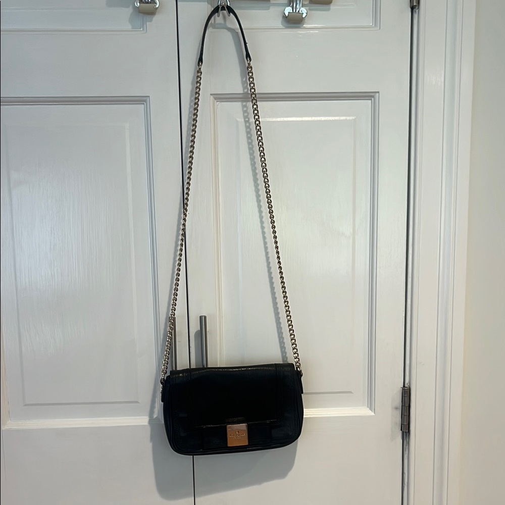 Kate Spade Black Crossbody Bag with Gold Hardware